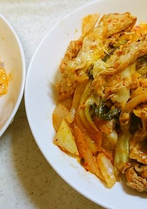キムチーズ肉野菜炒め-レシピのメイン写真