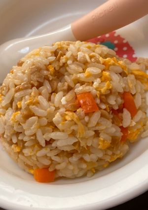 【離乳食後期〜】納豆チャーハン-レシピのメイン写真