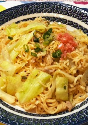 フライパン一つでサッポロ一番醤油焼きそば-レシピのメイン写真