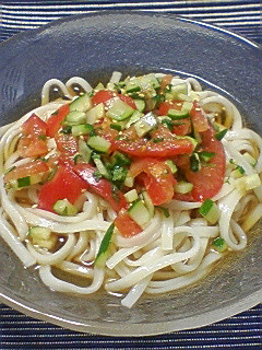 ピリ辛☆ぶっかけ冷やしうどん-レシピのメイン写真