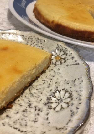 簡単！ヘルシー！ベイクドチーズケーキ！-レシピのメイン写真