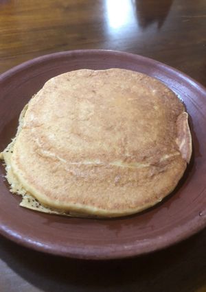 BP無しでコーンミールパンケーキ-レシピのメイン写真