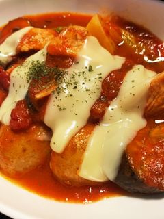 アスパラと鶏胸肉の簡単トマト煮込み☆-レシピのメイン写真