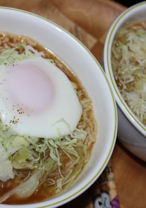 巣ごもり卵ラーメン-レシピのメイン写真