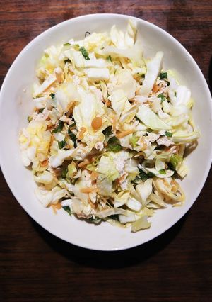 ささみ肉のなめ茸キャベツ和え-レシピのメイン写真