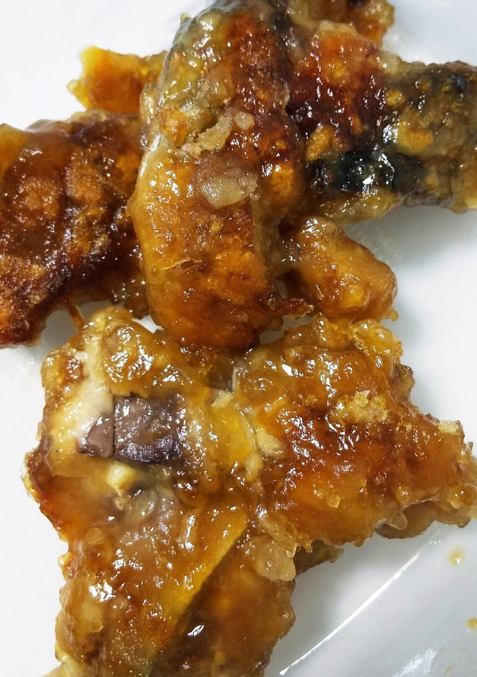 さばの竜田揚げしてあんかけ。蒲焼き-レシピのメイン写真
