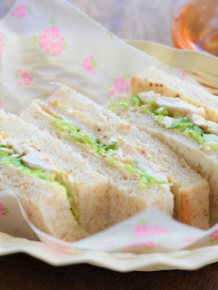 液塩で鶏ハムとキャベツのサンドイッチ♪-レシピのメイン写真