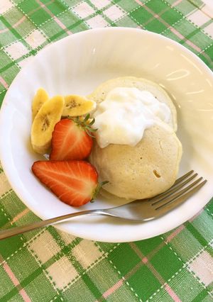 もっちりパンケーキ＊卵・砂糖不使用！-レシピのメイン写真