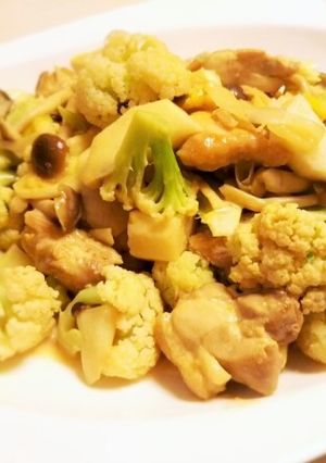 鶏とカリフラワーの味噌マヨソテー-レシピのメイン写真