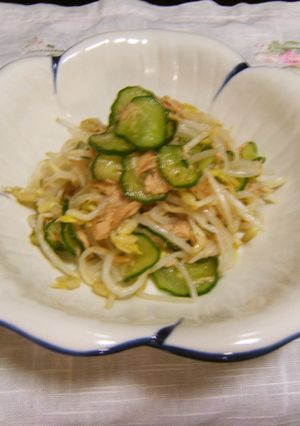 大好評!もやしとツナのサラダ♪節約小鉢♪-レシピのメイン写真