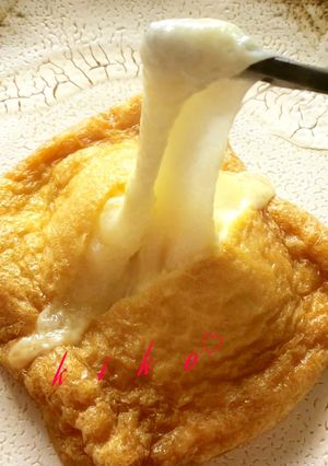 正月の残った餅でいなり揚げ餅(チーズ)-レシピのメイン写真