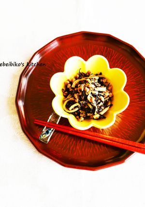 大根の皮の大豆ミートとひじきで金平さん-レシピのメイン写真