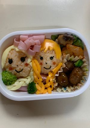 アナ雪 キャラ弁-レシピのメイン写真