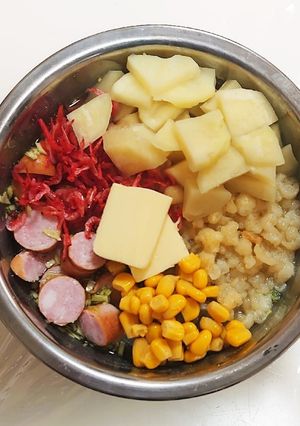 じゃがバタコーンもんじゃ-レシピのメイン写真