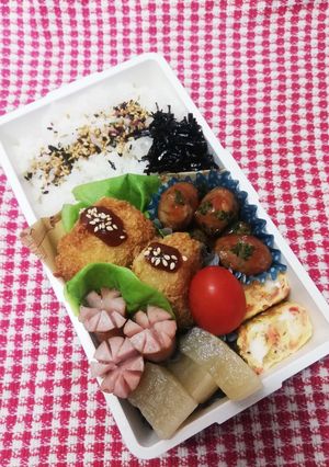 パパ弁当♡エビカツクリームコロッケ3/9-レシピのメイン写真