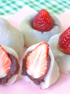 【もちもち】レンジで簡単♥いちご大福-レシピのメイン写真