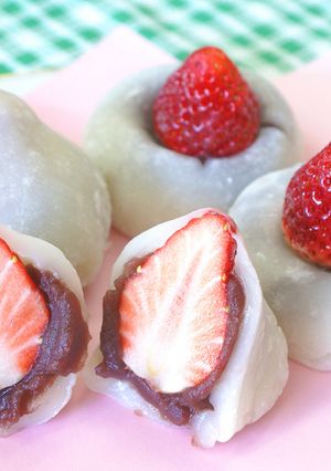 【もちもち】レンジで簡単♥いちご大福-レシピのメイン写真