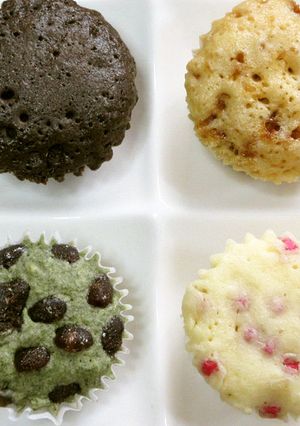 レンジで簡単♪バラエティ蒸しパン-レシピのメイン写真