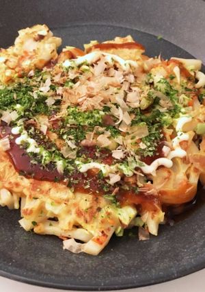 離乳食や幼児食にも☆うどんのお好み焼き-レシピのメイン写真