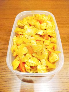 作り置き むね肉と根菜のカレー炒め-レシピのメイン写真