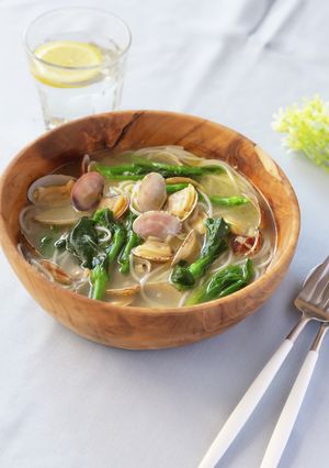 菜の花とあさりのグルテンフリーパスタ-レシピのメイン写真