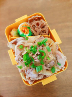 豚肉と玉ねぎ炒め弁当☆-レシピのメイン写真