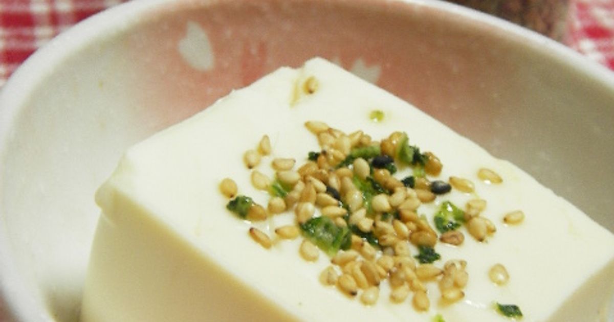 速攻30秒☆新感覚冷ややっこ by スーツでキッチン 【クックパッド