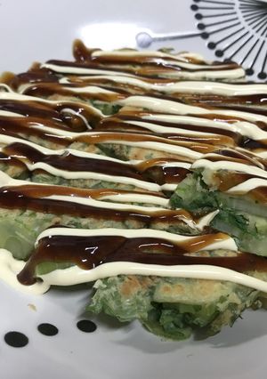 セロリのシャキシャキお好み焼き-レシピのメイン写真
