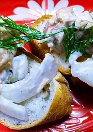 鯖缶とオニオンとディルのマヨネーズサラダ-レシピのメイン写真