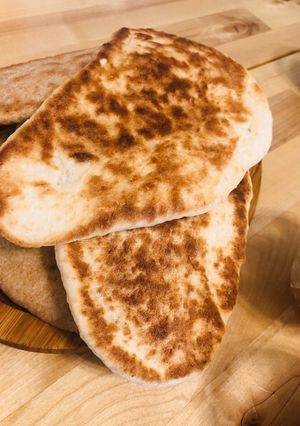 ナン　全粒粉　手作りナン　カレーに　QC-レシピのメイン写真
