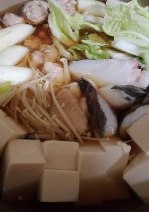 しょっつるトマト鍋(海鮮トマト風鍋風)-レシピのメイン写真