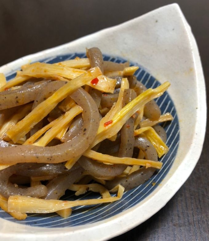 こんにゃくとたけのこのピリ辛炒め-レシピのメイン写真