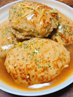 和風柚子餡の煮込み豆腐ハンバーグ-レシピのメイン写真
