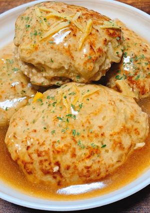 和風柚子餡の煮込み豆腐ハンバーグ-レシピのメイン写真