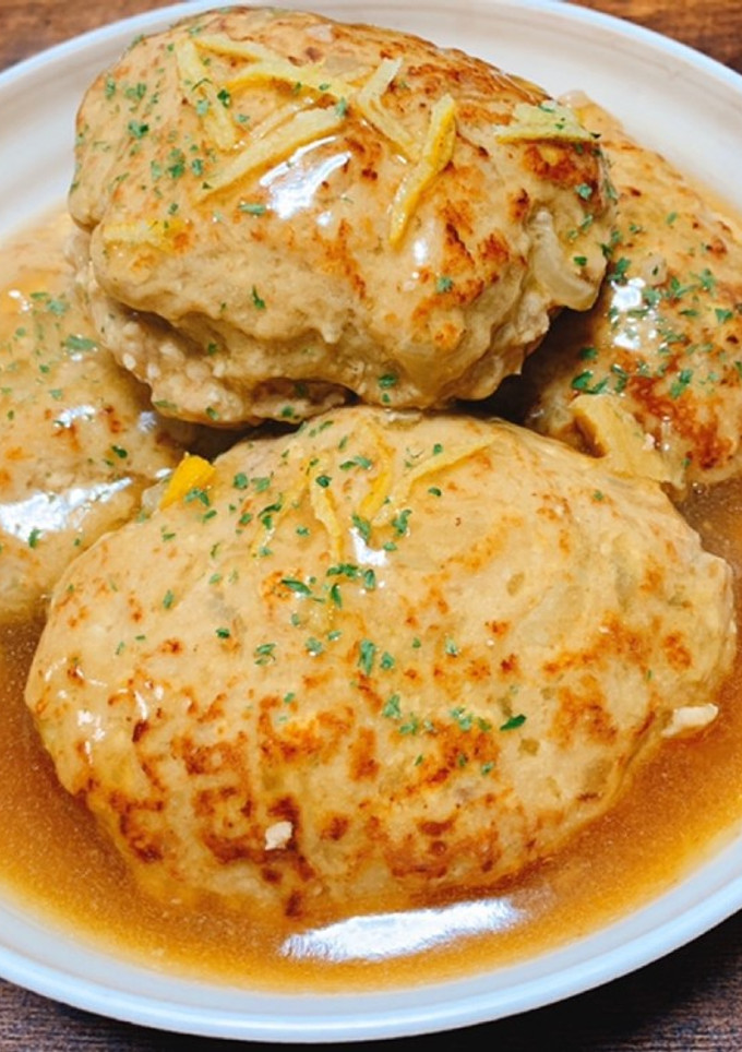 和風柚子餡の煮込み豆腐ハンバーグ-レシピのメイン写真
