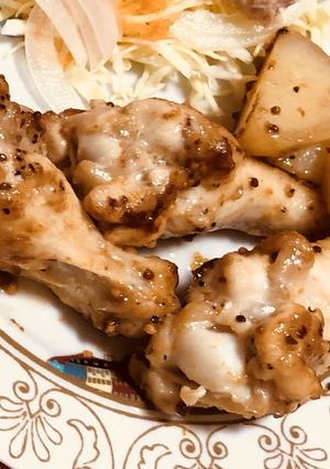 手羽元の粒マスタード焼き-レシピのメイン写真