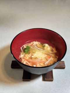 簡単カニカマお吸い物-レシピのメイン写真