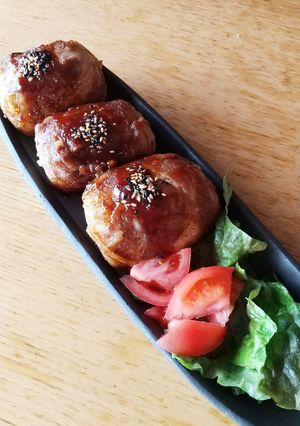 おむすび！豚肉巻き 焼肉のタレ-レシピのメイン写真