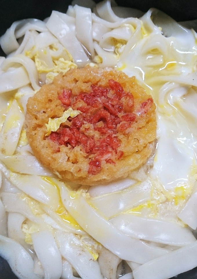 きしめんとエビ天の卵とじ煮(^^)v-レシピのメイン写真