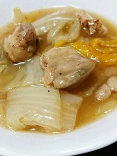 鶏もも肉とねぎと白菜のうま煮-レシピのメイン写真
