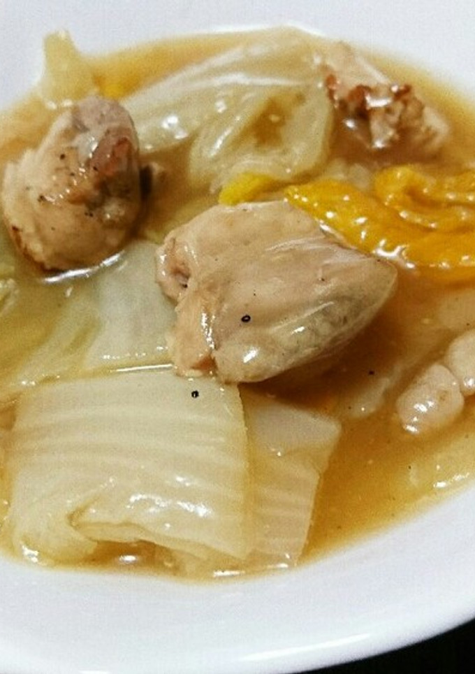 鶏もも肉とねぎと白菜のうま煮-レシピのメイン写真