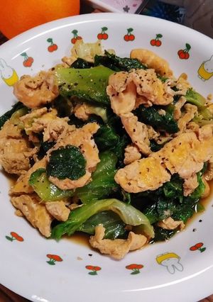 レタスと玉子の醤油バター炒め(簡単)-レシピのメイン写真