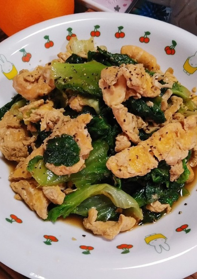レタスと玉子の醤油バター炒め(簡単)-レシピのメイン写真