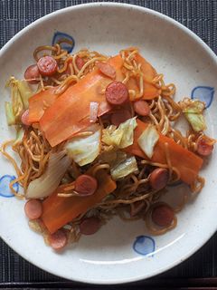 僕のレンチン☆ランチ ~やきそば~-レシピのメイン写真