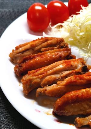 【レンジ８分】ふわふわ鳥手羽のチリ風味-レシピのメイン写真