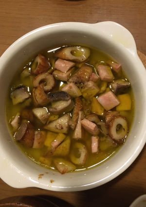 スキレットで！ちくわのアヒージョ-レシピのメイン写真