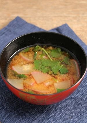 簡単！ラディッシュのお味噌汁-レシピのメイン写真