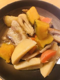 お総菜●ちくわと根菜&南瓜のあまから煮-レシピのメイン写真