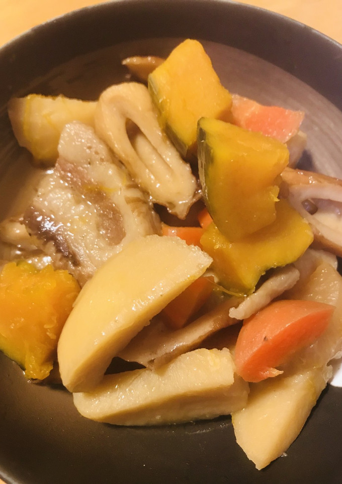 お総菜●ちくわと根菜＆南瓜のあまから煮-レシピのメイン写真