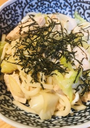 白だしでやさしい味わい●鶏肉の焼きうどん-レシピのメイン写真